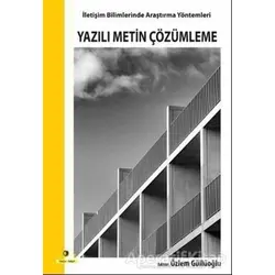 Yazılı Metin Çözümleme - Kolektif - Ütopya Yayınevi