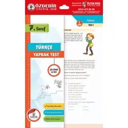 7.Sınıf Türkçe Çek Kopar Test Özdebir Yayınları