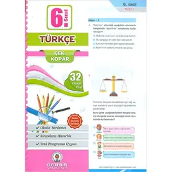 Özdebir 6.Sınıf Türkçe Poşet Yaprak Test