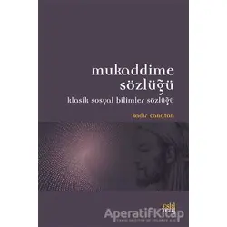 Mukaddime Sözlüğü - Kadir Canatan - Eski Yeni Yayınları