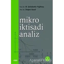 Mikro İktisadi Analiz - Doğan Uysal - Çizgi Kitabevi Yayınları