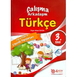 3.Sınıf Türkçe Çalışma Arkadaşım 4 Adım Yayınları