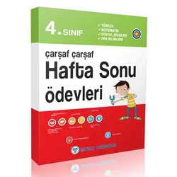 4.Sınıf Çarşaf Çarşaf Hafta Sonu Ödevleri Mutlu Yayıncılık