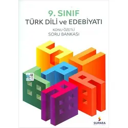 Supara 9.Sınıf Türk Dili ve Edebiyatı Konu Özetli Soru Bankası