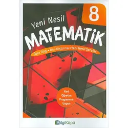 BilgiKüpü 8.Sınıf Yeni Nesil Matematik Özet Bilgi Soru Bankası