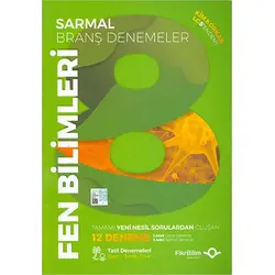 8.Sınıf LGS Fen Bilimleri 12 Deneme FikriBilim Yayınları