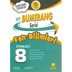 8.Sınıf Fen Bilimleri Etkinlikli Bumerang Serisi Günay Yayınları