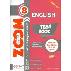 8.Sınıf İngilizce Zoom Soru Bankası Günay Yayınları