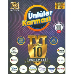 Ünlüler Karması 2021 TYT Ünlüler Karması 10 Deneme (Poster Hediyeli)