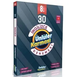 Ünlüler 2021 8. Sınıf İngilizce Ünlüler Karması 30 Deneme Video Çözümlü