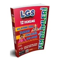2021 8. Sınıf LGS Fen Bilimleri Kolaydan Zora 12 Deneme GGS Yayınları