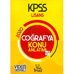 Trend 2020 KPSS Coğrafya Konu Anlatımlı