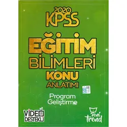 Yeni Trend 2020 KPSS Program Geliştirme Konu Anlatımı