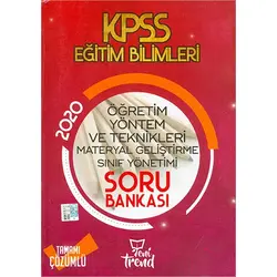 Yeni Trend 2020 KPSS Öğretim Yöntem ve Teknikleri Soru Bankası