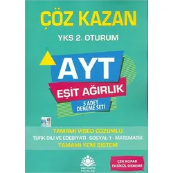 Çöz Kazan AYT Eşit Ağırlık 5li Deneme Sınavı