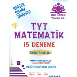 TYT Matematik 15 Deneme Çöz Kazan Yayınları