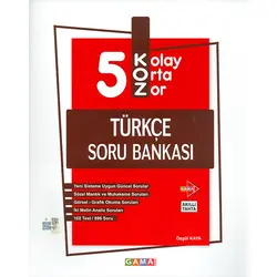 5.Sınıf KOZ Türkçe Soru Bankası Gama Yayınları