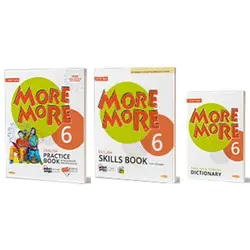 Kurmay ELT More and More English 6 Practice Book + Skills Book + Dictionary (3 Kitap Set)
