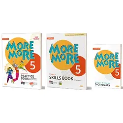 Kurmay ELT More and More English 5 Practice Book + Skills Book + Dictionary (3 Kitap Set)