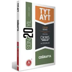 AYayınları TYT AYT Coğrafya Son 20 Yıl Konu Konu Çıkmış Sorular ve Çözümleri