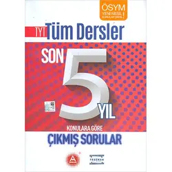 TYT Son 5 Yıl Konularına Göre Çıkmış Sorular A Yayınları
