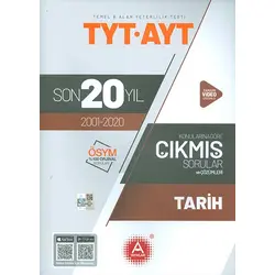 TYT AYT Tarih Son 20 Yıl Konu Konu Çözümlü Çıkmış Sorular A Yayınları