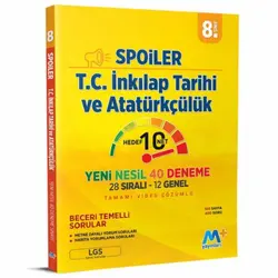 Martı 8. Sınıf LGS T.C. İnkılap Tarihi ve Atatürkçülük Spoiler Denemeleri