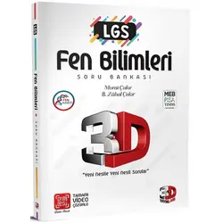 8. Sınıf 3D LGS Fen Bilimleri Soru Bankası Video Çözümlü Çözüm 3D Yayınları
