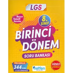 8.Sınıf LGS 1.Dönem Soru Bankası Netfen Yayınları
