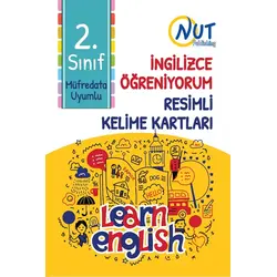 2.Sınıf İngilizce Öğreniyorum Resimli Kelime Kartları Nut Publishing