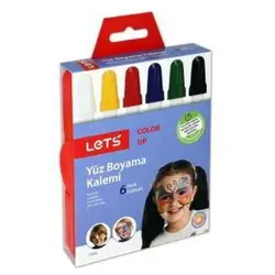 Lets 6 Renk Çevirmeli Yüz Boyama Kalemi L 6806