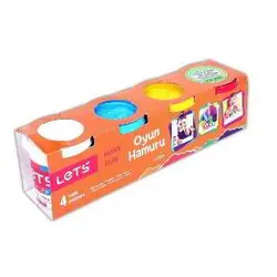Lets Oyun Hamuru 4 Renk L8340 600 gr