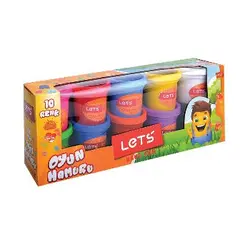 Lets 10 Renk Oyun Hamuru L83100 750Gr
