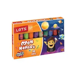 Lets 10 Renk Oyun Hamuru Jelatinli L8110