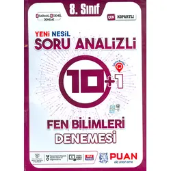 8.Sınıf LGS Fen Bilimleri Soru Analizli 10+1 Deneme Puan Yayınları