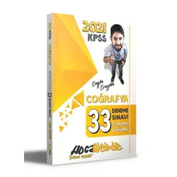 Hocawebde 2021 KPSS Coğrafya Tamamı Çözümlü 33 Deneme