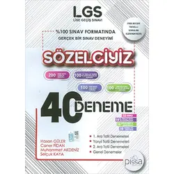 DenemeBank Pissa LGS Sözelciyiz 40 Deneme