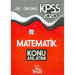 Yeni Trend 2020 KPSS Matematik Konu Anlatımı