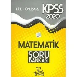 Yeni Trend 2020 KPSS Lise Ön Lisans Matematik Soru Bankası