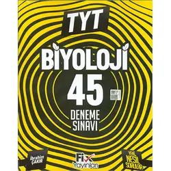 2023 TYT Biyoloji 45 Denemeleri - İbrahim Çakır - Fix Yayınları