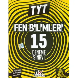 2023 TYT Fen Bilimleri 15 Denemeleri - Nuray Yiğit - Fix Yayınları