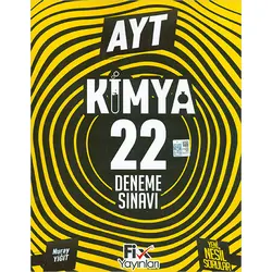 2024 AYT Kimya 22 Denemeleri - Kolektif - Fix Yayınları