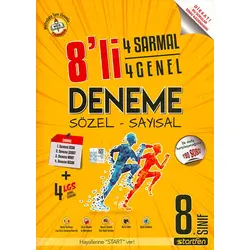 8.Sınıf LGS 8li Deneme Sınavı Startfen Yayınları