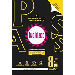 8. Sınıf LGS İngilizce PASS Soru Bankası Startfen Yayınları