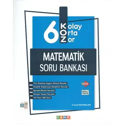 6.Sınıf KOZ Matematik Soru Bankası Gama Yayınları