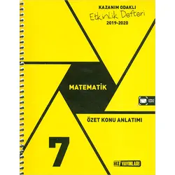 7.Sınıf Matematik Etkinlik Defteri Hız Yayınları