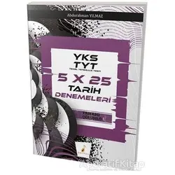 YKS TYT 5x25 Tamamı Çözümlü Tarih Denemeleri - Abdurrahman Yılmaz - Pelikan Tıp Teknik Yayıncılık