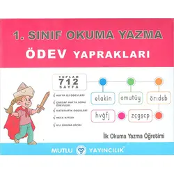 1.Sınıf Okuma Yazma Ödev Yaprakları Mutlu Yayıncılık