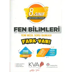 8.Sınıf Fen Bilimleri Yeni Nesil Soru Bankası KVA Yayınları