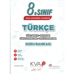 8.Sınıf Türkçe Soru Bankası KVA Yayınları